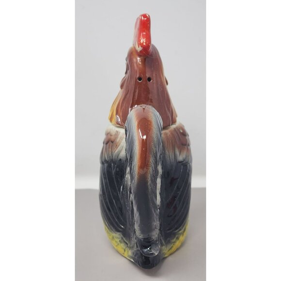 Vintage Artmark Ceramic Rooster Pitcher‎ With Handle And Pepper Shaker Head - Picture 4 of 16
